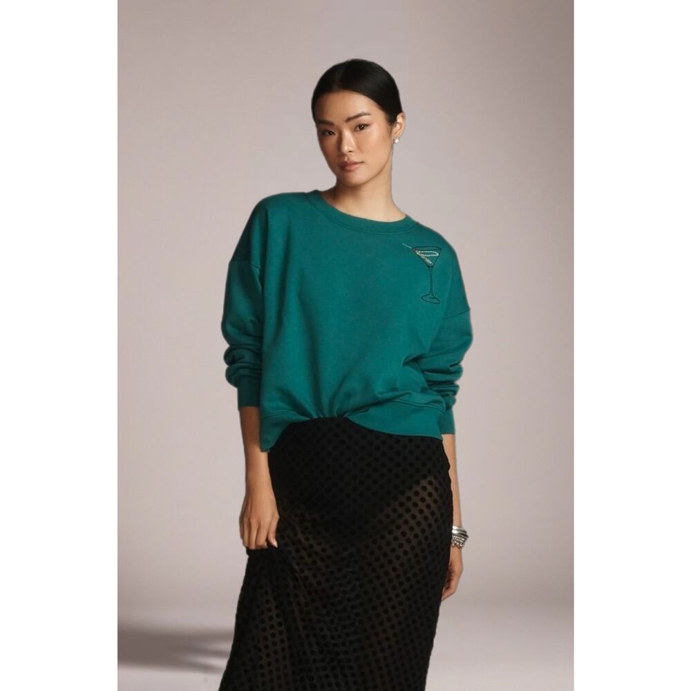 Maeve by Anthropologie Martini Icon Crew-Neck Sweater. Size M. Retails $98